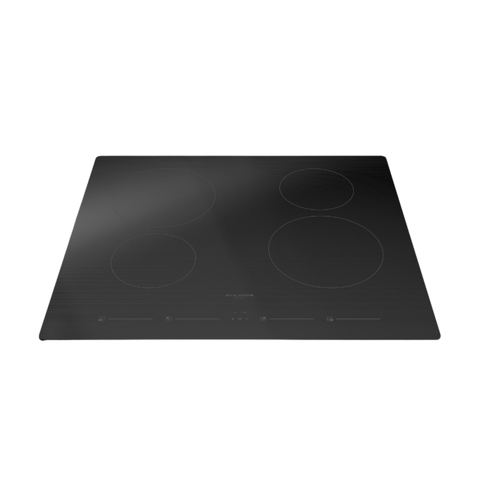 Fulgor Milano 24-Inch Distinto Built-In Induction Cooktop, 400 Series, 4 Cooking Zones, Touch Slide Controls