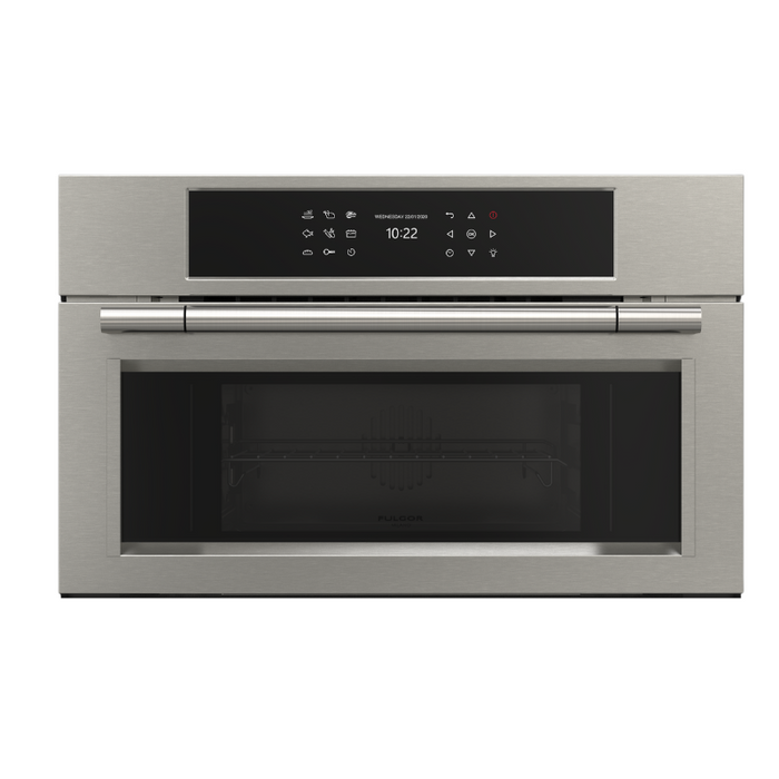 Fulgor Milano 30-Inch Pro Built-In Steam Oven, 600 Series, Combination Steam Convection, Stainless Steel Finish