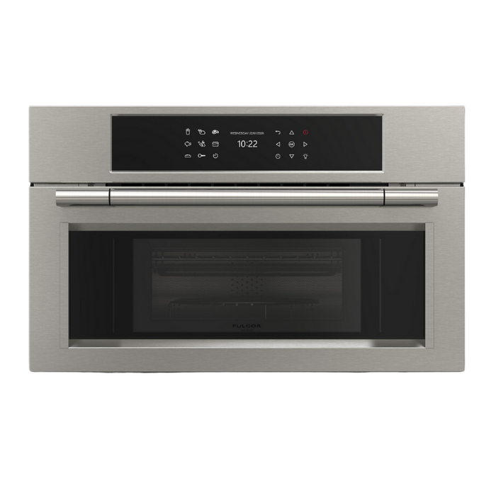 Fulgor Milano 30-Inch Pro Built-In Speed Oven, 600 Series, Combination Microwave Convection, Stainless Steel Finish