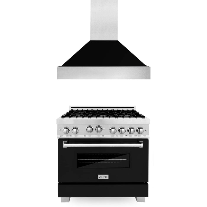 ZLINE Classic Dual Fuel Kitchen Package with Satin Stainless Steel Finish (30", 36")