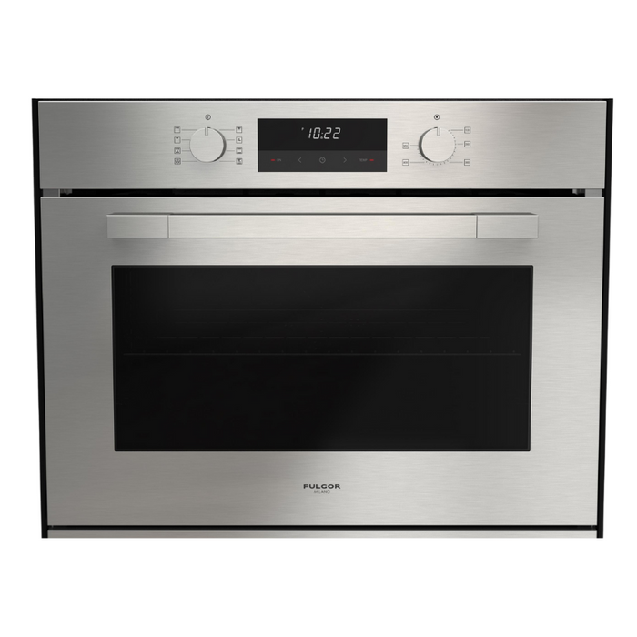 Fulgor Milano 30-Inch Matteo Built-In Electric Single Oven, 100 Series, Euro Height, Easy Clean Convection, 2 Standard Racks, Stainless Steel Finish