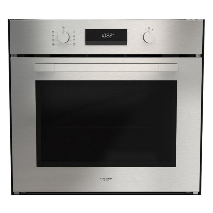 Fulgor Milano 30-Inch Matteo Built-In Electric Single Oven, 400 Series, Self-Clean, Single Convection, Multi-Pass Broiler, 3 Standard Racks, Stainless Steel Finish