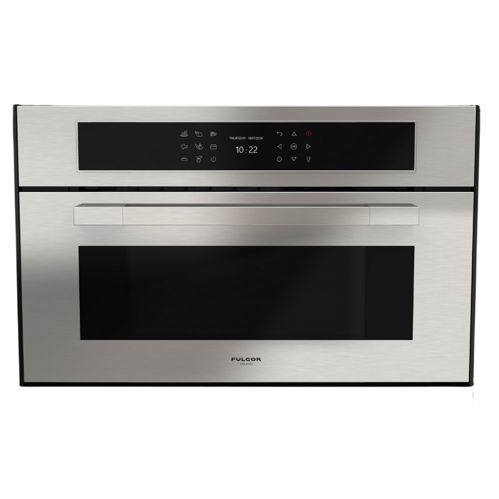 Fulgor Milano 30-Inch Matteo Built-In Steam Oven, 700 Series, Combination Steam Convection, Air Fry Function, Stainless Steel Finish