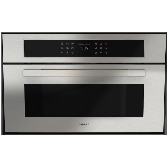 Fulgor Milano 30-Inch Matteo Built-In Speed Oven, 700 Series, Combination Microwave Convection, Air Fry Function, Stainless Steel Finish