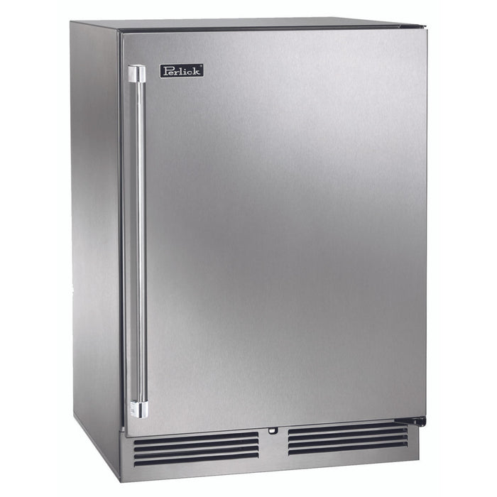 Perlick Signature Series 5.2 cu.ft Indoor Refrigerator w/ Stainless Steel Solid Door, Hinge Left