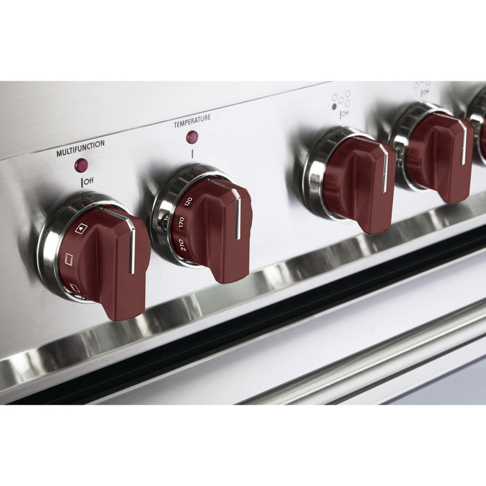 Verona Burgundy Knob Set of 7 for Designer Single Oven Induction Range Stylish and Durable Upgrade