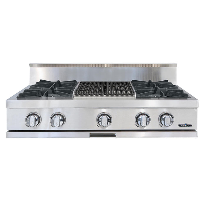 Capital Chef's Collection 36-Inch 4 Burner Specialty Cooktop Rangetop