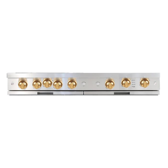 Brass Satin Knob Upgrade for 48" & 60" Ranges and Rangetops