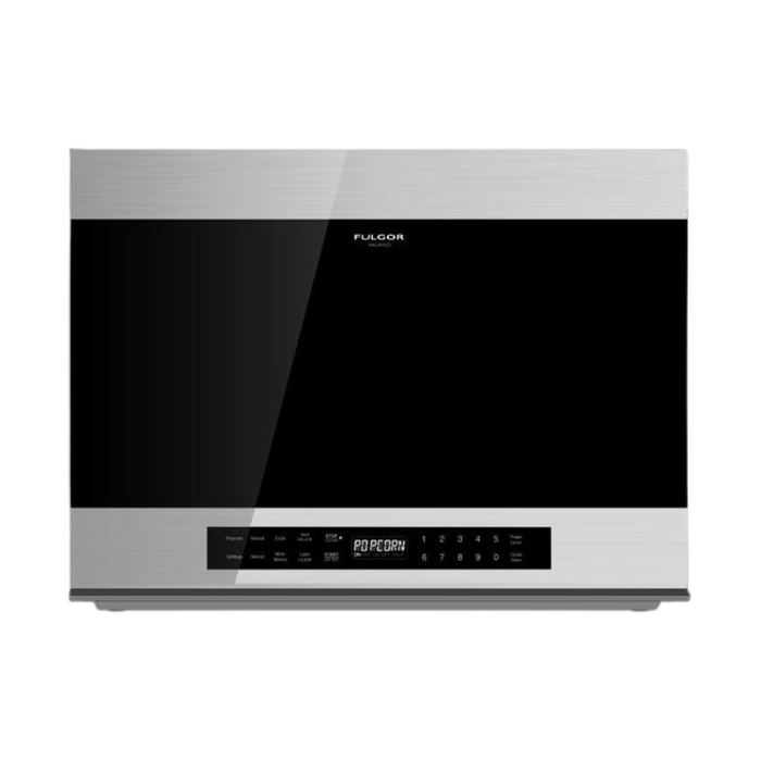 Fulgor Milano 24-Inch Distinto Built-In Microwave, 1.4 cu. ft., Over-the-Range (OTR), Sensor Cooking/Defrost, 300 CFM