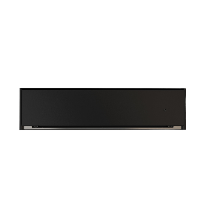 Fulgor Milano 24-Inch Matteo Built-In Warming Drawer, 400 Series, Matte Black, Push-to-Open, No Handle, Matches 400/700 Series 24-Inch Oven