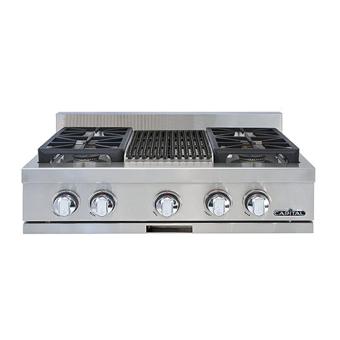 Capital Chef's Collection 30-Inch 4 Burner Specialty Cooktop Rangetop