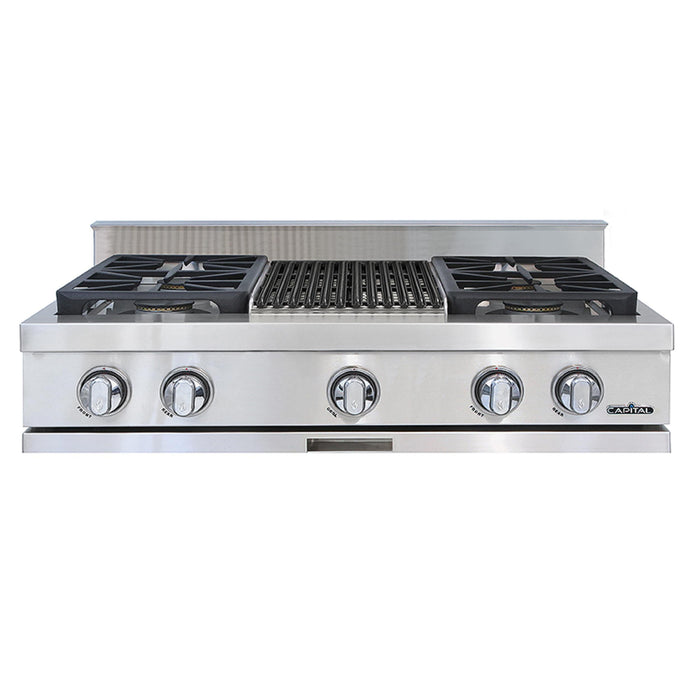 Capital Chef's Collection 36-Inch 4 Burner Specialty Cooktop Rangetop