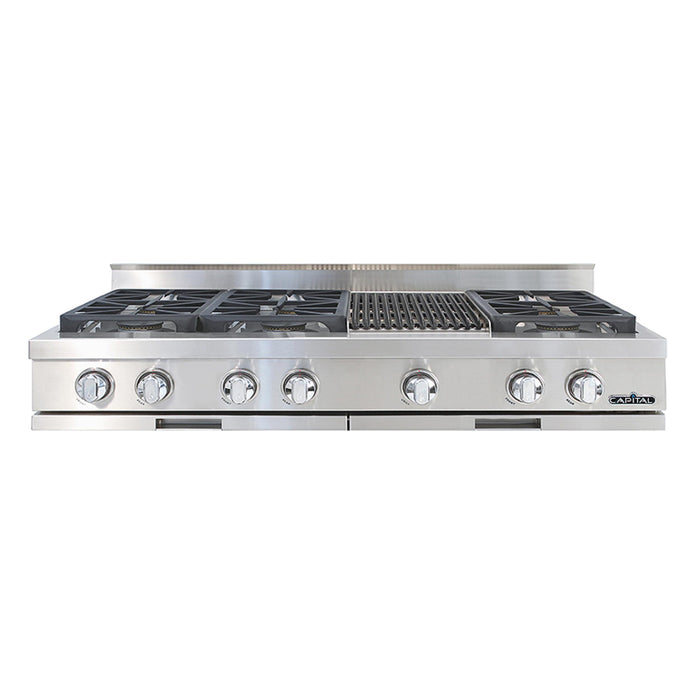 Capital Chef's Collection 48-Inch 6 Burner Specialty Cooktop Rangetop