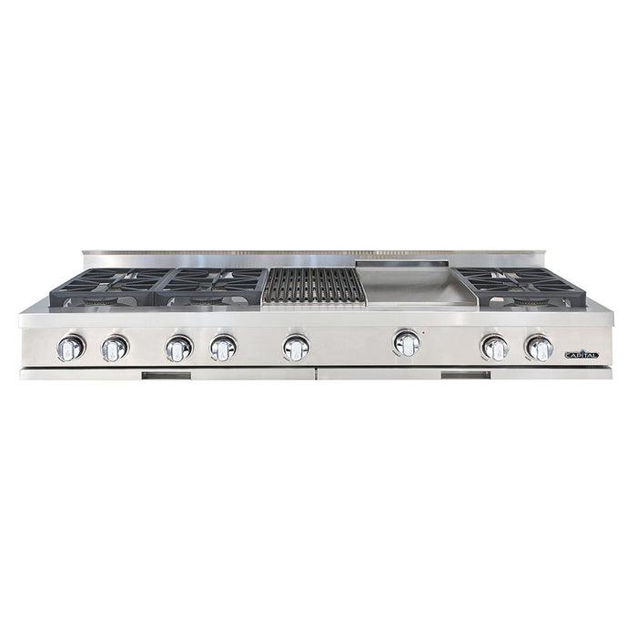 Capital Culinarian Series 60-Inch 6 Burner Specialty Cooktop Gas Rangetop
