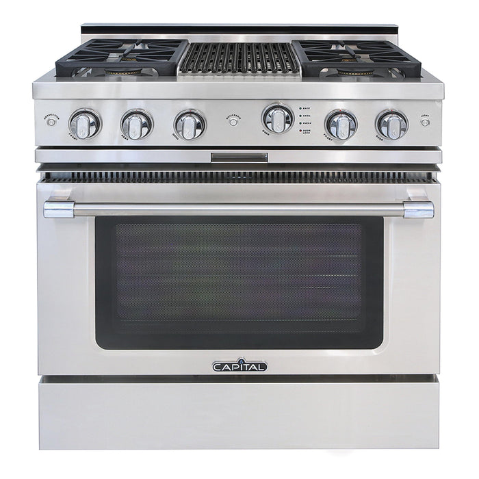 Capital Precision Series 36-Inch 19K BTU 4 Burner Single Door Grand Chef Range