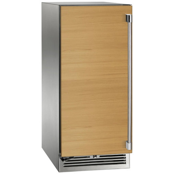 Perlick Signature Series 2.8 cu.ft Indoor Dual-Zone Beverage Center w/ Fully Integrated Panel-Ready Glass Door, Hinge Right, Lockable