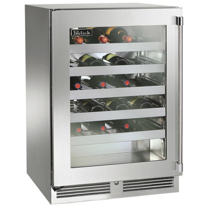 Perlick C-Series 24" Indoor Wine Reserve, Stainless Steel Glass Door