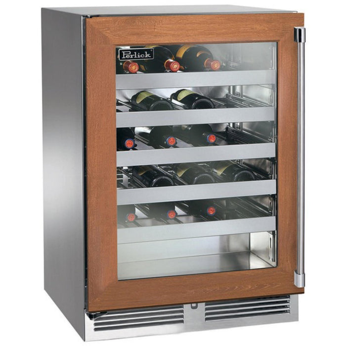 Perlick C-Series 24" Indoor Wine Reserve, Panel-Ready Glass Door