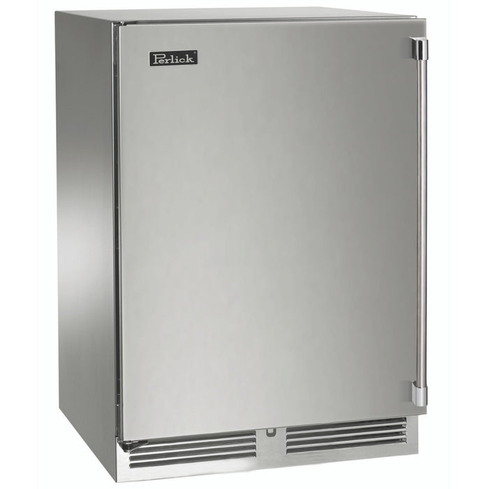 Perlick Signature Series 18" Shallow Depth Indoor Wine Reserve, Stainless Steel Solid Door