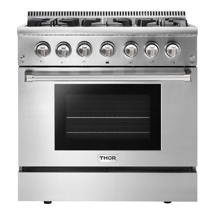 Thor Kitchen H Series 36-Inch Stainless Steel Dual Fuel Range