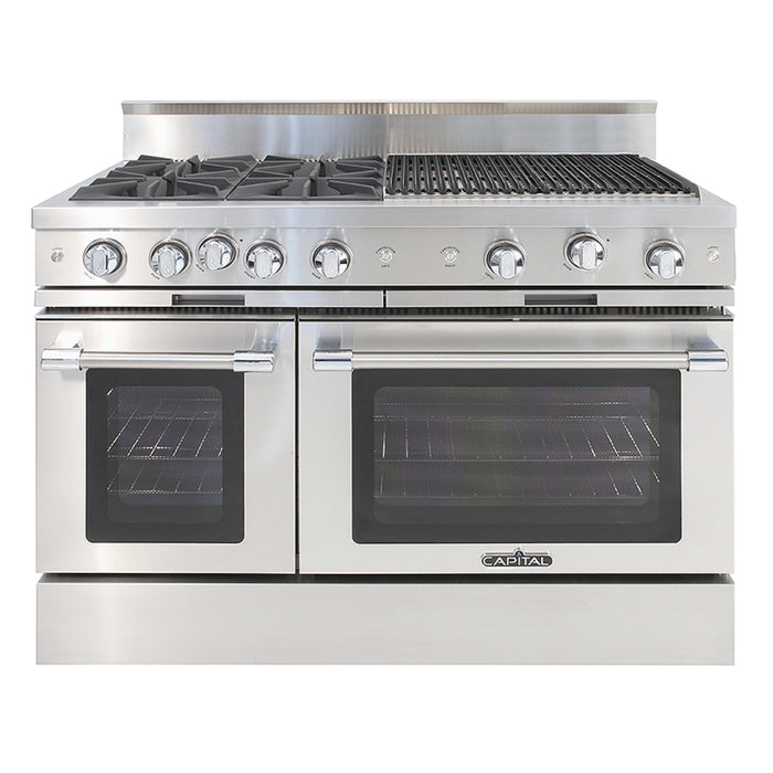 Capital Precision Series 48-Inch 3-25K BTU 4 Burner Double Door Classic Chef Range