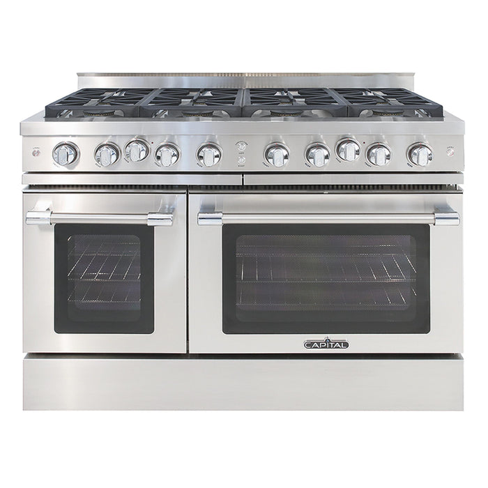 Capital Precision Series 48-Inch High BTU 8 Burners Double Door Classic Chef Range