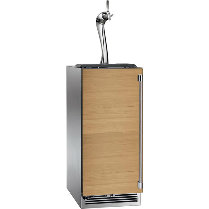 Perlick Signature Series 2.8 cu.ft Indoor Refrigerator w/ Fully Integrated Panel-Ready Stainless Steel Solid Door, Hinge Left