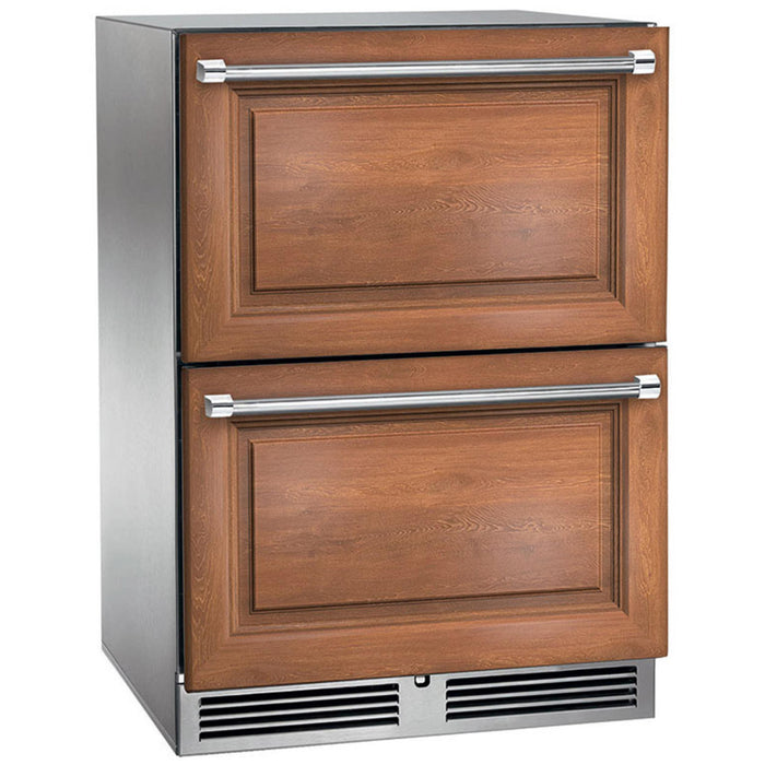 Perlick Signature Series 4.8 cu.ft Indoor Refrigerator, Fully Integrated Panel-Ready Drawers, ADA Height Compliant