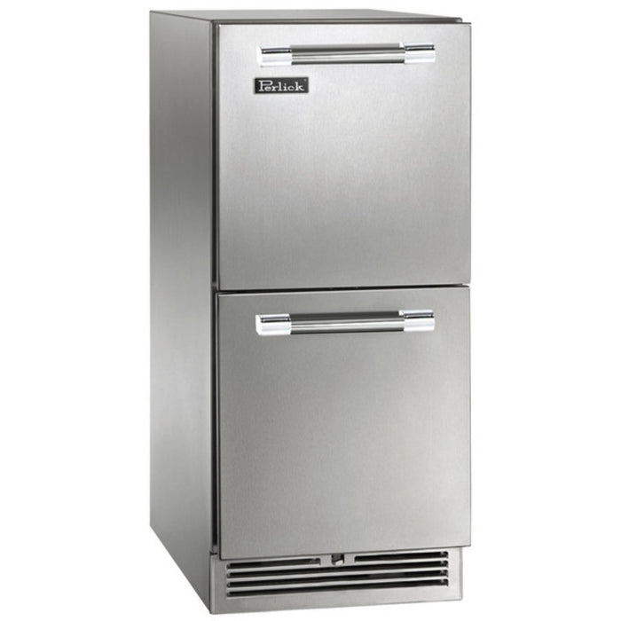 Perlick Signature Series 2.8 cu. ft Indoor Refrigerator Drawers, Stainless Steel