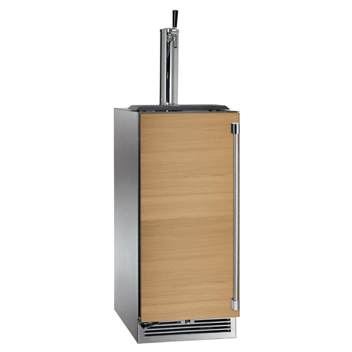 Perlick Signature Series 2.8 cu.ft Indoor Refrigerator w/ Fully Integrated Stainless Steel Solid Door, Left Hinge
