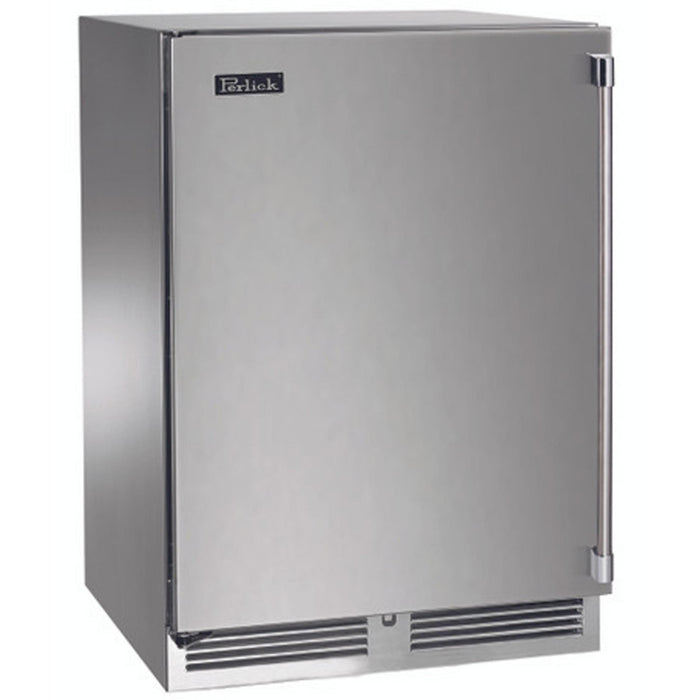 Perlick Signature Series 5.2 cu.ft Indoor Refrigerator w/ Stainless Steel Solid Door, Hinge Left