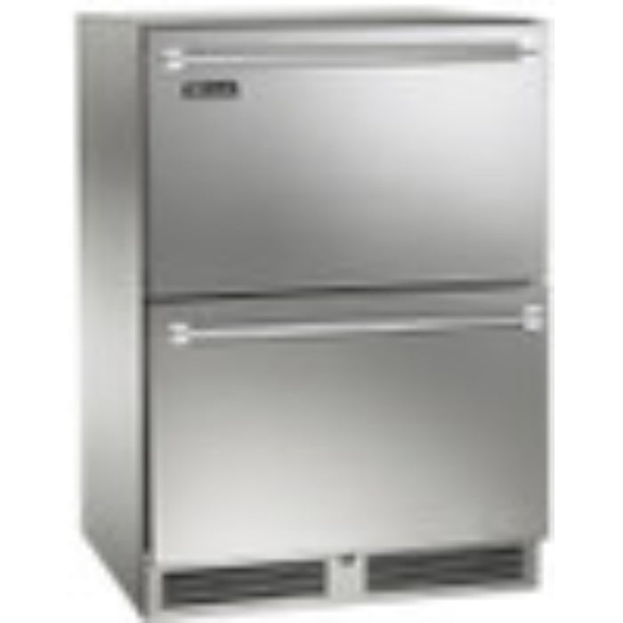 Perlick Signature Series 5.0 cu.ft Indoor Refrigerator, Stainless Steel Solid Door, Hinge Left