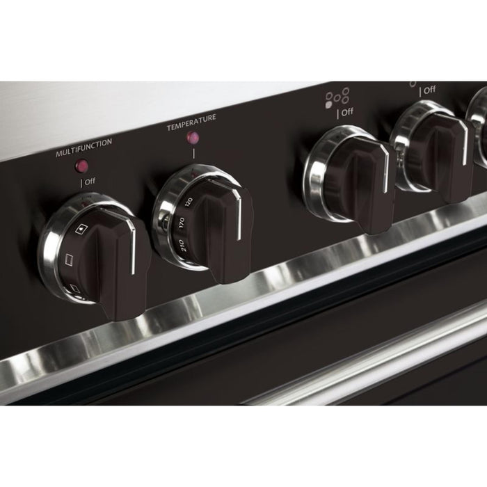Verona Black Color Knob Set of 7 for Designer Single Oven Electric Range Stylish and Heat-Resistant Replacement