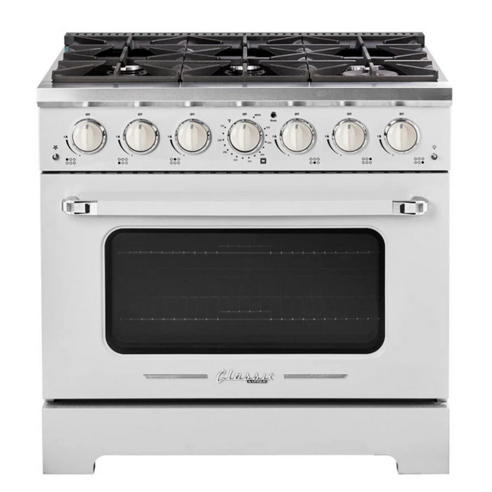Classic Retro by Unique 36" Colored Retro Gas Convection Ranges