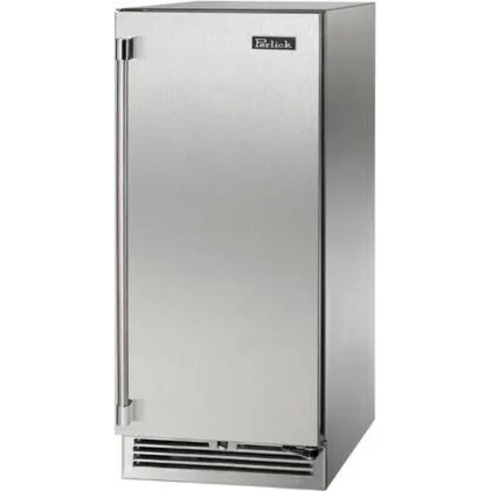 Perlick Signature Series 2.8 cu. ft Indoor Refrigerator, Stainless Steel Solid Door, Hinge Right, with Lock