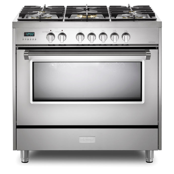 Verona 36-Inch 5.0 Cu. Ft. Colored Designer Series Dual Fuel Range with Five Sealed Burners and True European Convection Oven