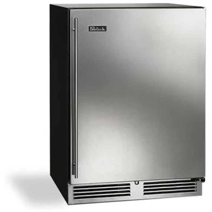 Perlick C-Series 24" Indoor Refrigerator, Stainless Steel Solid Door