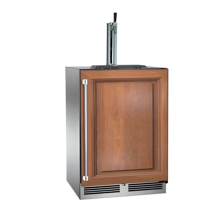 Perlick C-Series 24" Indoor Beer Dispenser, Single Tap, Panel-Ready Solid Door