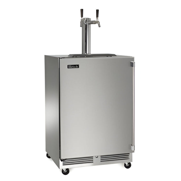 Perlick Signature Series 24" Mobile Double Tap Wine Dispenser, Stainless Steel
