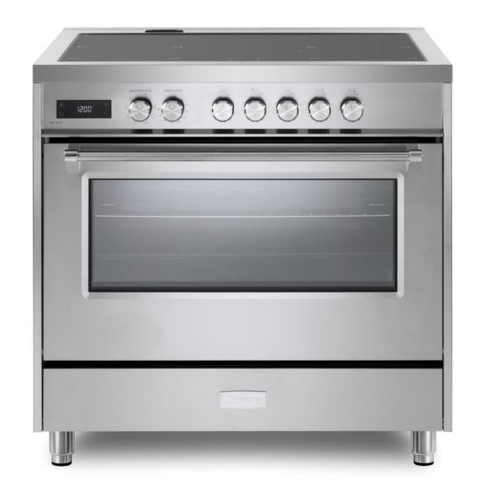 Verona Ultima 36-Inch 5.0 Cu. Ft. Colored Freestanding Induction Range with Five Cooking Zones, Dual Convection, and Air Fry