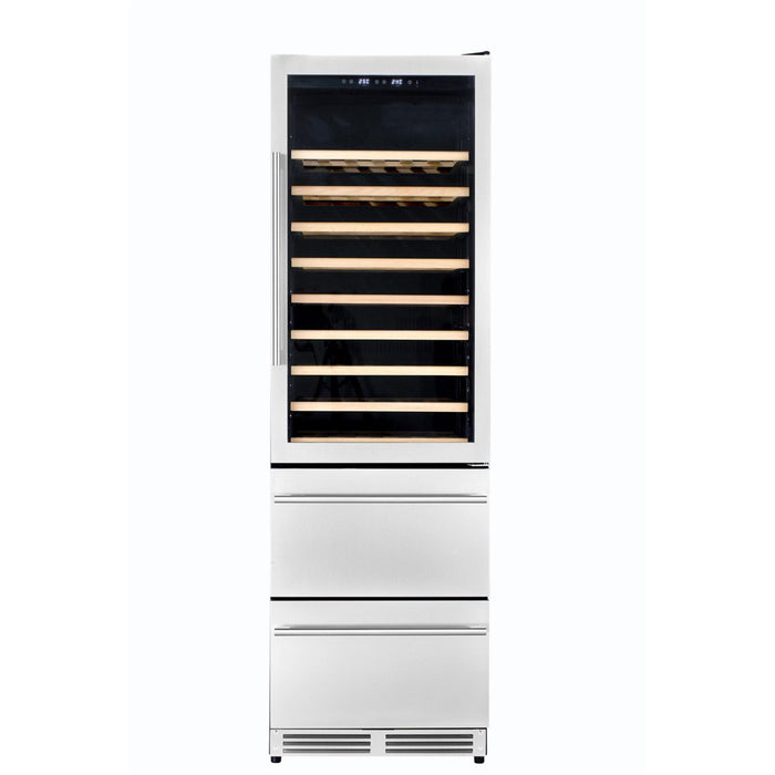 Kucht K510WB Dual Zone Wine & Beverage Cooler in Stainless Steel