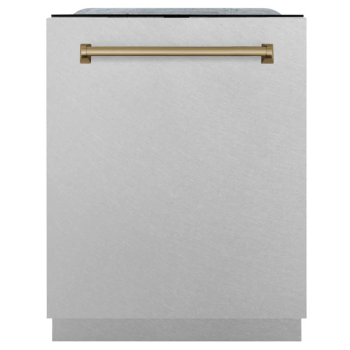 ZLINE Autograph Edition 24" Monument Series 3rd Rack Top Touch Control Tall Tub Satin Stainless Steel Dishwasher
