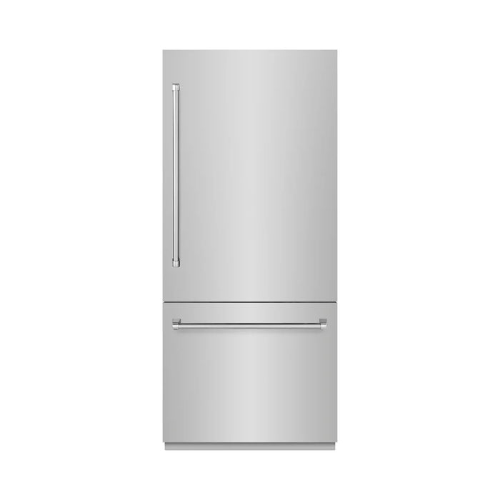 ZLINE Built-In Bottom Freezer Refrigerators with Graphite Gray Interior