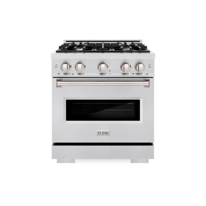 ZLINE Classic Dual Fuel Ranges Satin Stainless Steel Finish