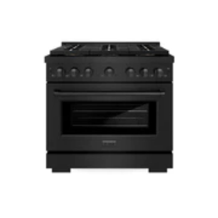 ZLINE Autograph Edition 48" & 36" Paramount Gas Ranges with 6 and 8 Burner DuoPro™ Cooktop and Dual Ovens in Black Stainless Steel