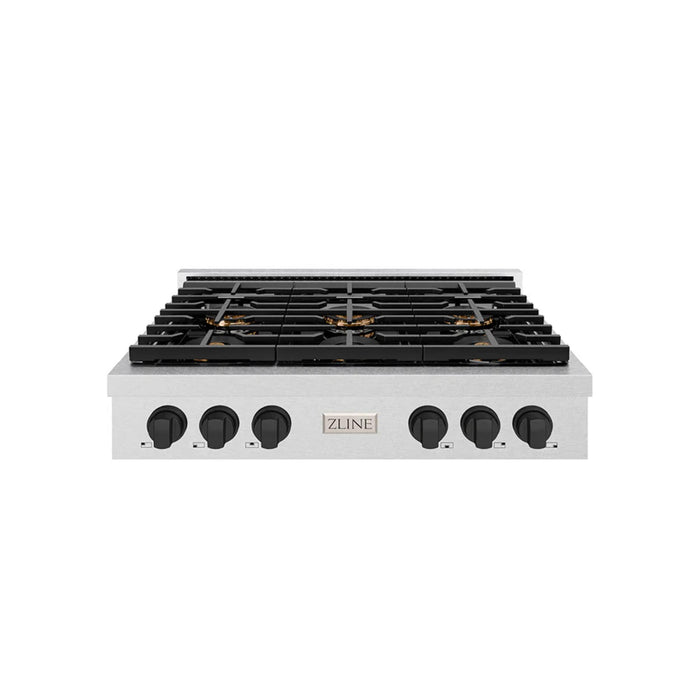 ZLINE Autograph Edition Paramount Dual Fuel Ranges with Matte Black Accents – 36" and 48" Widths