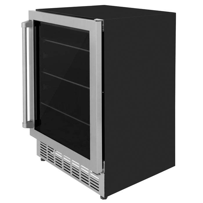 ZLINE 24" Monument 154 Can Beverage Fridge in Stainless Steel