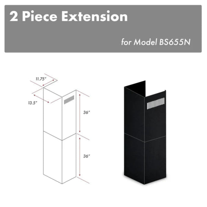 ZLINE 2-Piece 36" Chimney Extensions for BS655N Range Hoods