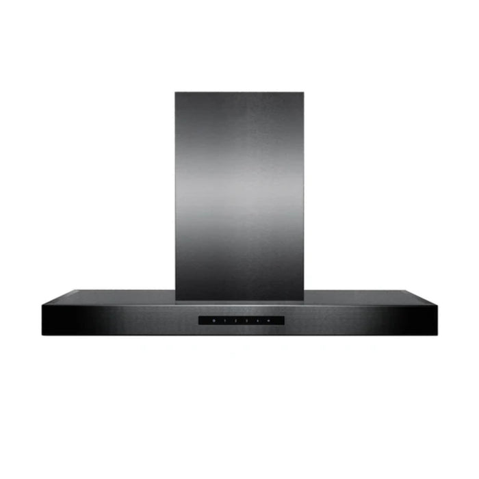 ZLINE Convertible Island Mount Range Hood in Black Stainless Steel