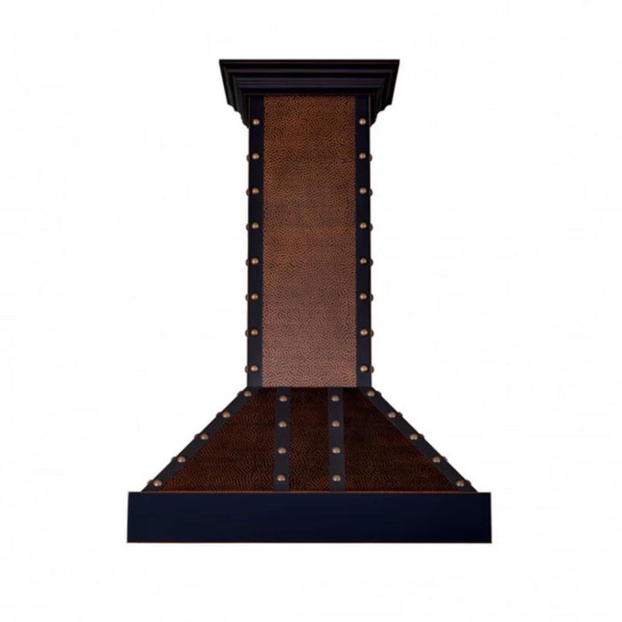 ZLINE 30" Outdoor Wall Mounted Range Hood in Hand-Hammered Copper / Oil-Rubbed Bronze Finish